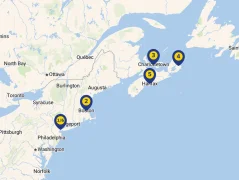 Mapa plavby