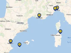 Mapa plavby